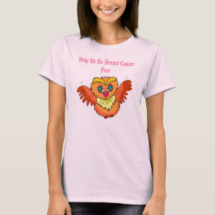 T-shirt Aidez-nous à être cancer du sein libre