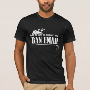 T-shirt Aidez-nous à sauver la chemise d'email