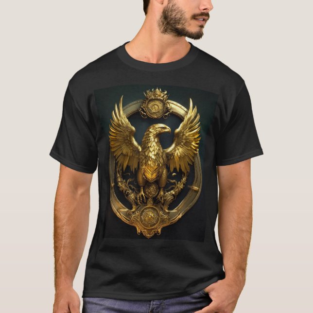 T-shirt Aigle ~24 carats ✨ or (Devant)