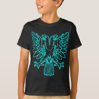 Aigle à deux têtes - Cyan