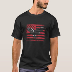 T-shirt Aigle à drapeau américain