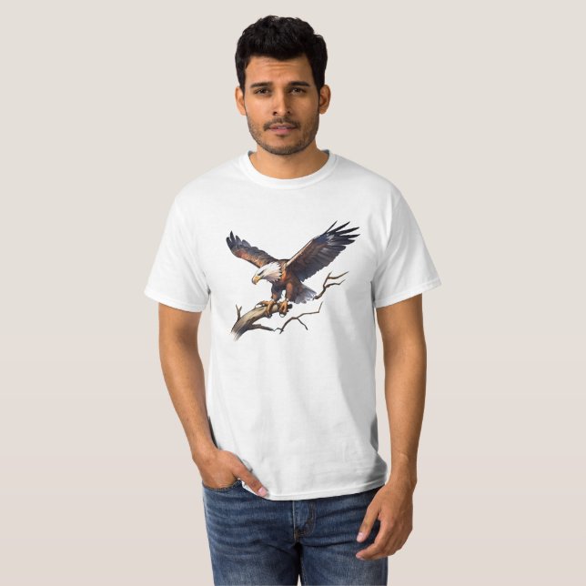 T-Shirt - Aigle à tête blanche américain (Devant entier)