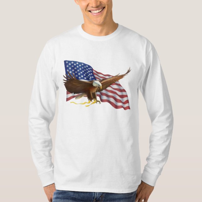 T-shirt Aigle à tête blanche américaine (Devant)