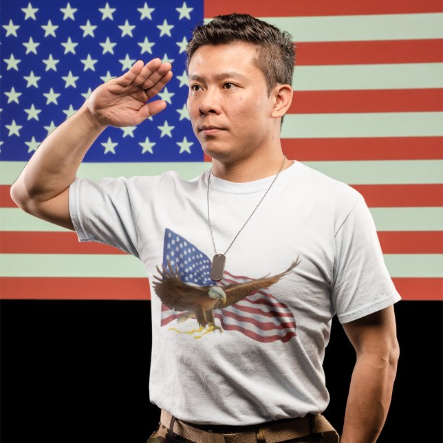 T-shirt Aigle à tête blanche américaine (Créateur téléchargé)