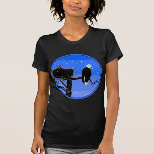 T-shirt Aigle à tête blanche en hiver - Art animalier orig