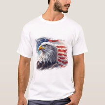 Aigle Abstrait avec Drapeau – Conception Artistiqu