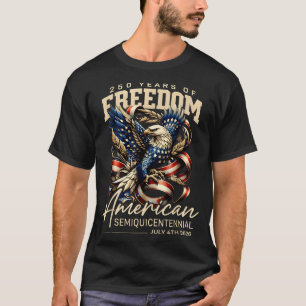 T-shirt Aigle Américain 250 Ans de Design Liberté