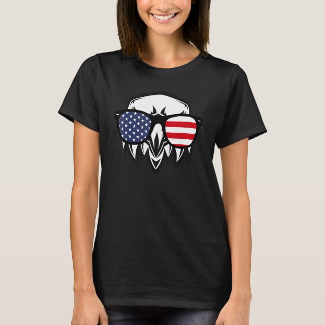 T-shirt Aigle Américain 4 juillet Pajamas Le 4 Juillet (Devant)