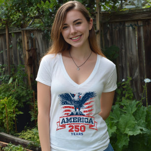 T-shirt Aigle Américain Patriotique Joyux 250e Anniversair
