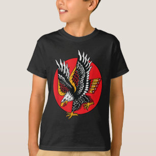 T-shirt Aigle Américain Traditionnel Tattoo Enk Old School