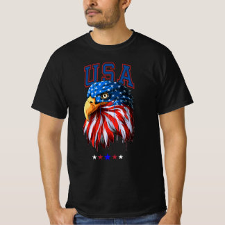 T-shirt Aigle américain USA Jour de l'Indépendance américa