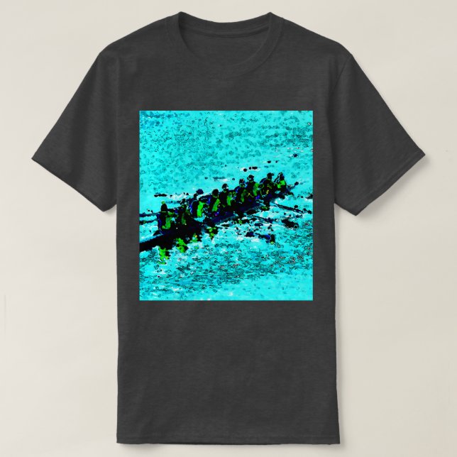 T-shirt Aigle au-dessus des eaux bleues (Design devant)
