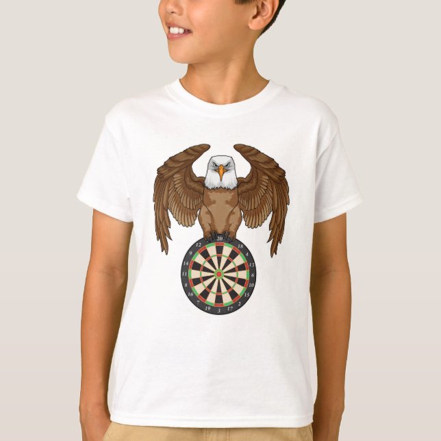 T-shirt Aigle aux fléchettes avec Dartboard (Devant)