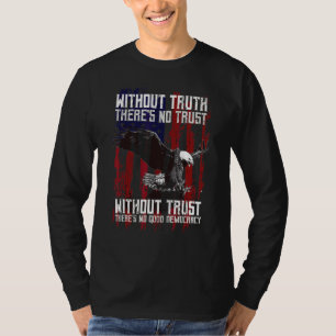 T-shirt Aigle avec drapeau américain