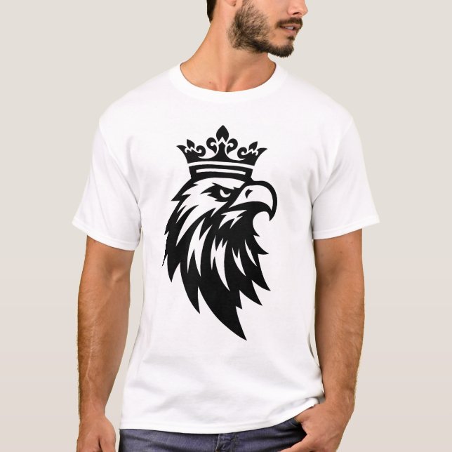 T-shirt “Aigle Couronné – Tee Pouvoir Royal” (Devant)