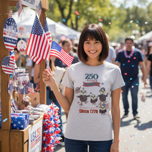 T-shirt Aigle de la famille pour le 250e anniversaire des 