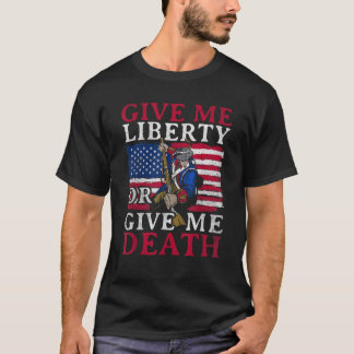T-shirt Aigle Donne-Moi Liberté Ou Donne-Moi Mort 4 juille