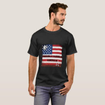 T-shirt aigle drapeau américain