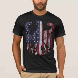 T-shirt Aigle du drapeau vintage allemand du patrimoine am