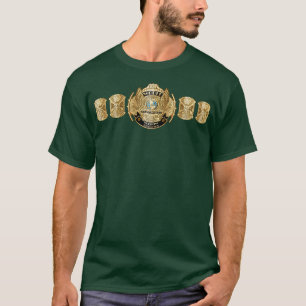 T-shirt aigle du monde entier ceinture de poids lourd K