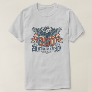 T-shirt Aigle du patrimoine du 250e anniversaire de l'Amér