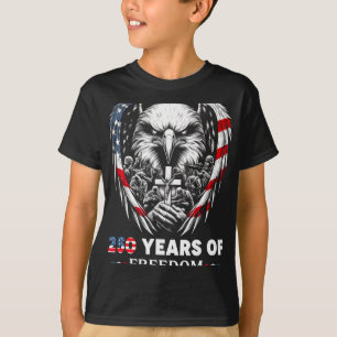 T-shirt Aigle Et Drapeau 250 Ans 1776-2026 250e Anniversai