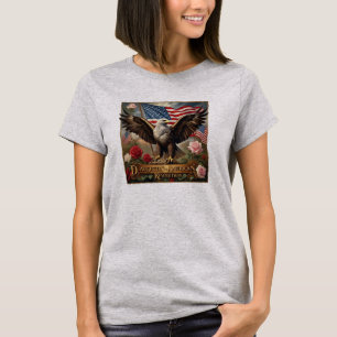 T-shirt aigle fille révolution américaine histoire USA