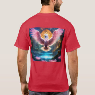 T-shirt Aigle géant puissant avec ailes se répandant dans