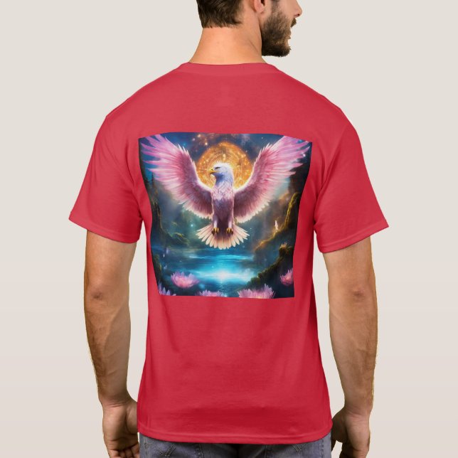 T-shirt Aigle géant puissant avec ailes se répandant dans  (Dos)
