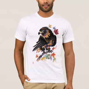 T-shirt Aigle noir traditionnel