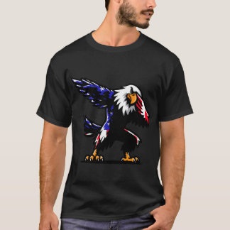 T-shirt Aigle patriotique 4 juillet USA Célébration Hommes