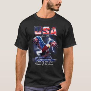 T-shirt Aigle Patriotique Américaine