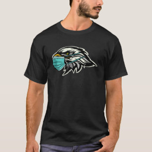 T-shirt Aigle patriotique avec facemask American Bald Eagl