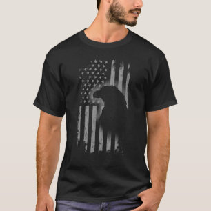 T-shirt Aigle patriotique drapeau américain Cool Animaux s