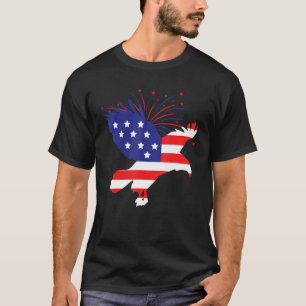 T-shirt Aigle patriotique du drapeau américain