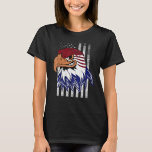 T-shirt Aigle Patriotique Usa Merica 4 juillet Américain F