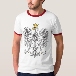 T-shirt Aigle Polonais Avec Couronne Or