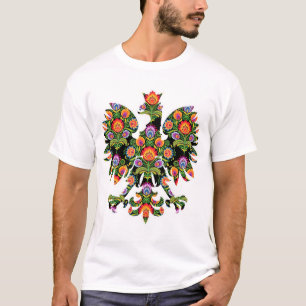 T-shirt Aigle polonais Pologne Emblème Wycinanki, Polonais