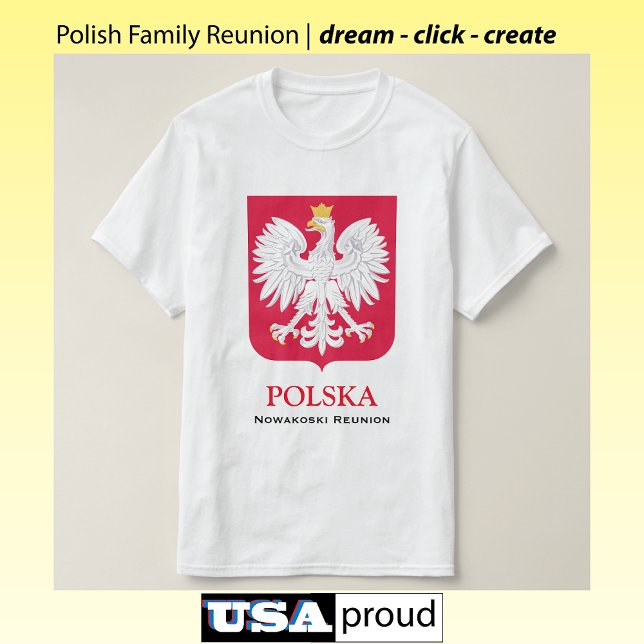T-shirt Aigle polonaise 🦅 Polski Pologne Réunion familial (Créateur téléchargé)