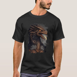 T-shirt Aigle respirant le feu de la liberté et de la forc