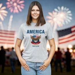 T-shirt Aigle rouge blanc bleu du 250e anniversaire | Amér