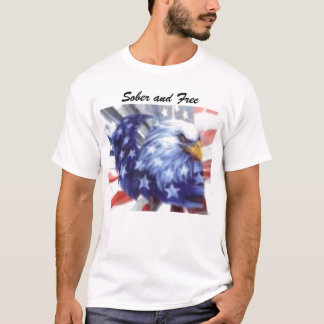 T-shirt aigle, sobre et libre