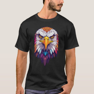 T-shirt aigle vibrant majestueux