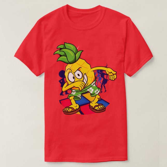 T-shirt Aiguille ananas Fruit tropical Danser Vegan (Design devant)