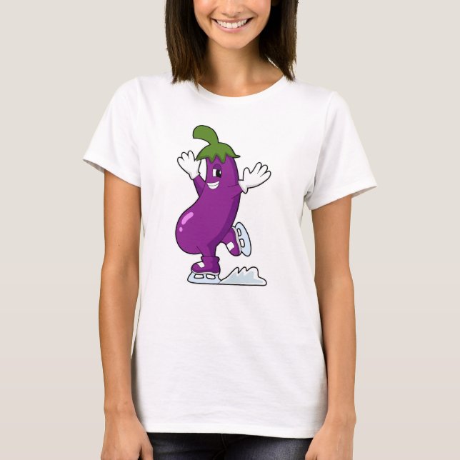 T-shirt Aiguille au patinage sur glace avec patins sur gla (Devant)