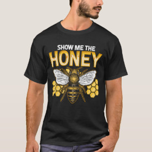 T-shirt Aiguille Montrez-Moi Honey Honeycomb Graphisme