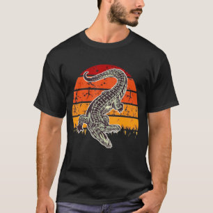T-shirt Aiguille Retro Vintage Alligator Pour Amour De Fam