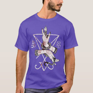 T-shirt Aiguille Satanique De Lucifer Avec Pentagram Et Le