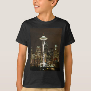 T-shirt Aiguille verte de l'espace de Seattle Washington