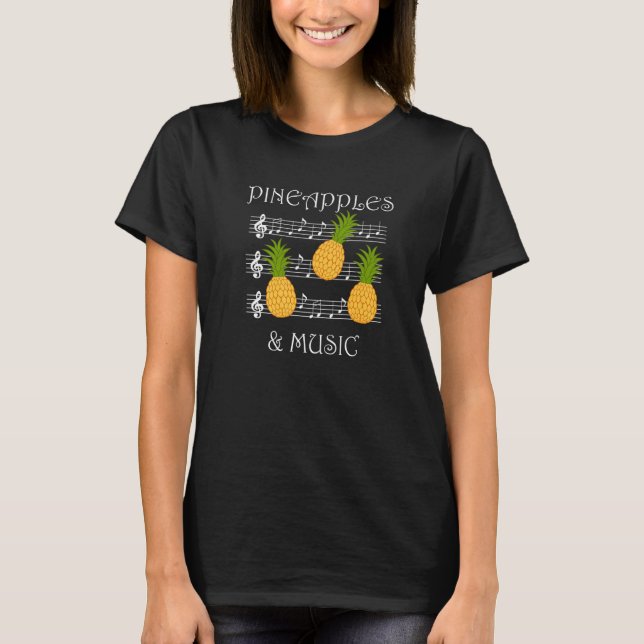 T-shirt Aiguilles et musique Clef Musicien enseignant Frui (Devant)